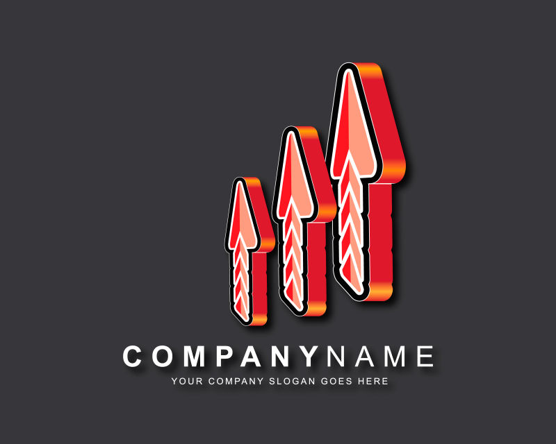 矢量商业箭头logo设计