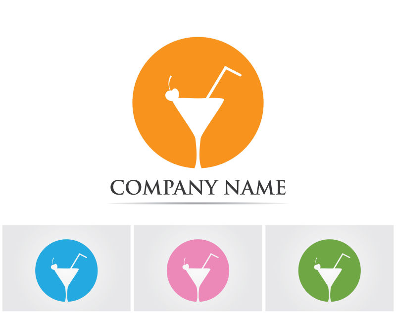 矢量酒杯图标设计