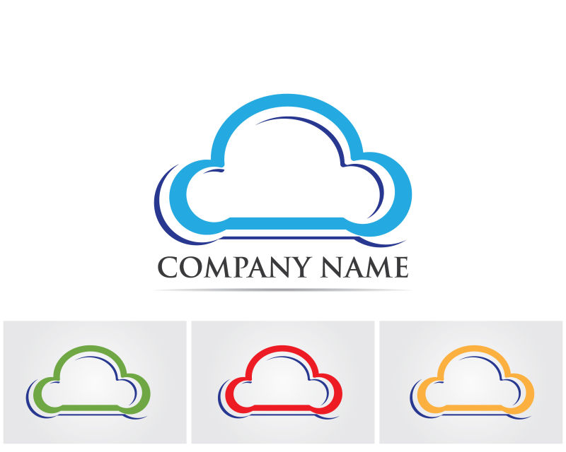 创意矢量图标云朵设计