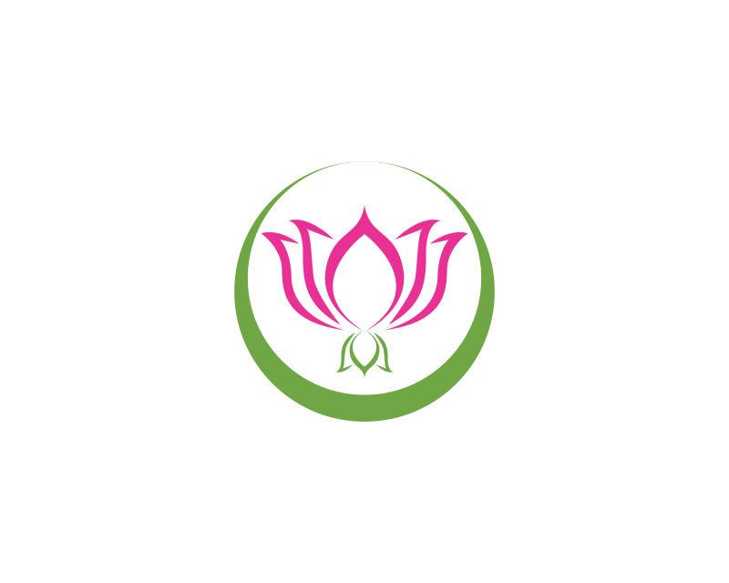 矢量绿圈莲花logo