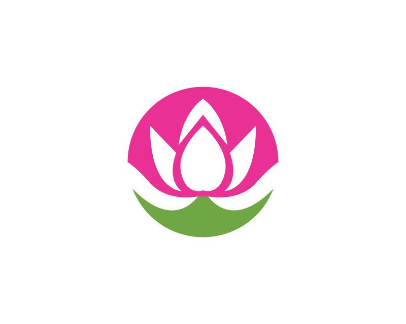 矢量绿圈莲花logo