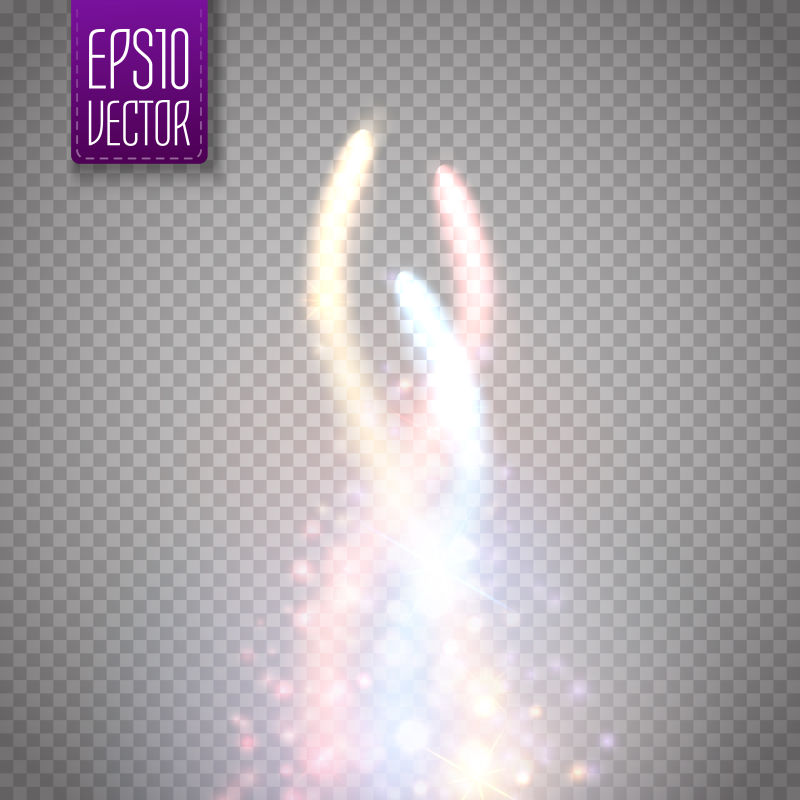 矢量光效烟花背景