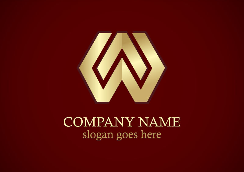 w字母创意logo设计图片