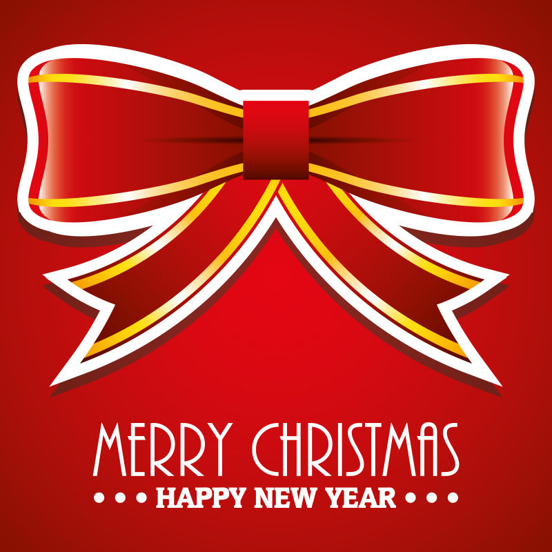 矢量蝴蝶结装饰设计插图