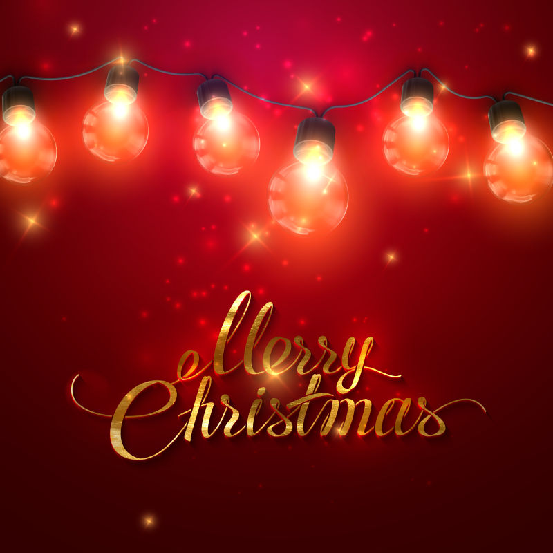 火花星星矢量设计的圣诞装饰