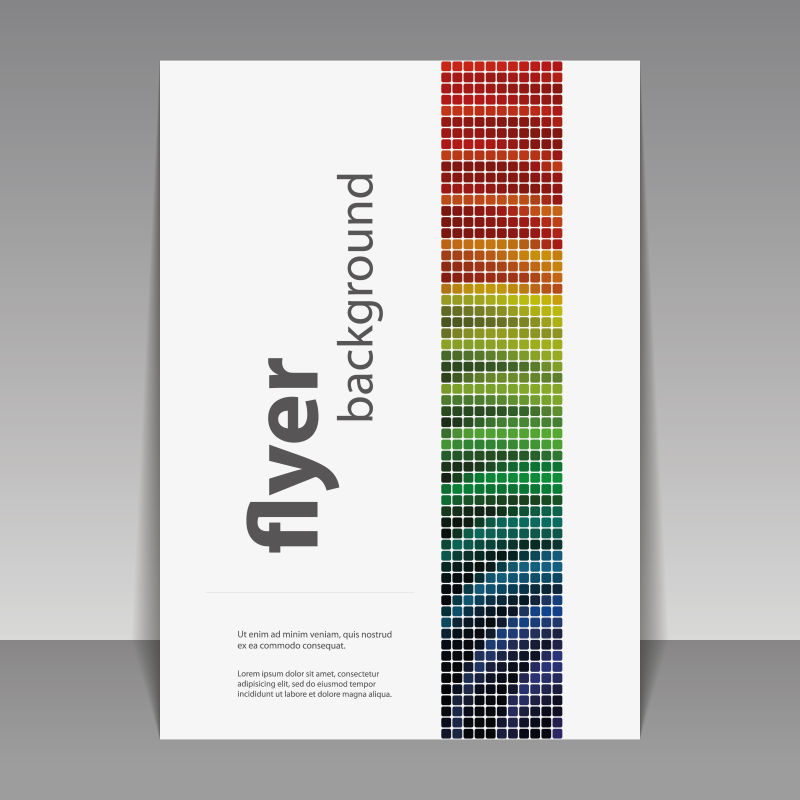 创意宣传手册封面矢量设计图