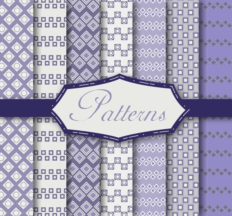 十四张无缝精美花纹矢量图