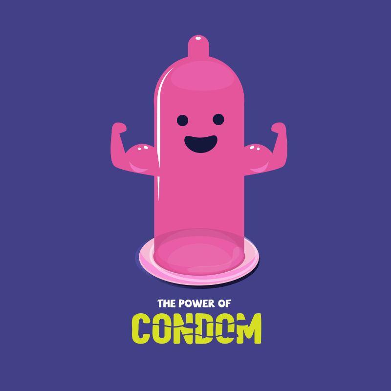 避孕套有什么用卡通图图片