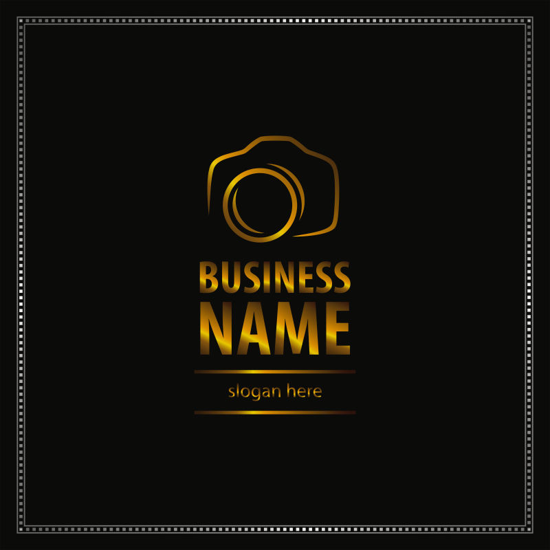 抽象相机logo矢量设计图