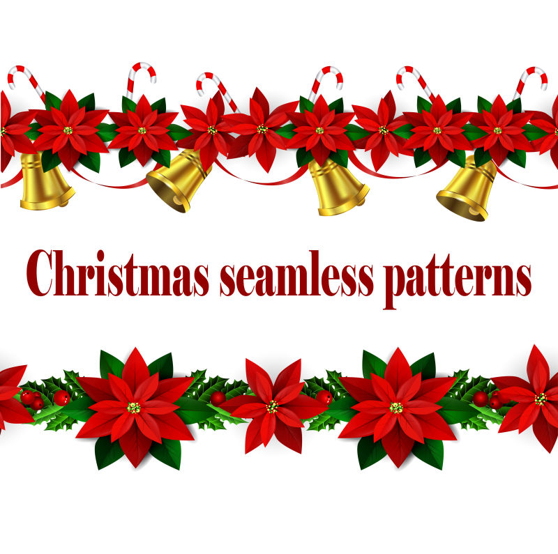 矢量圣诞元素框架装饰设计图