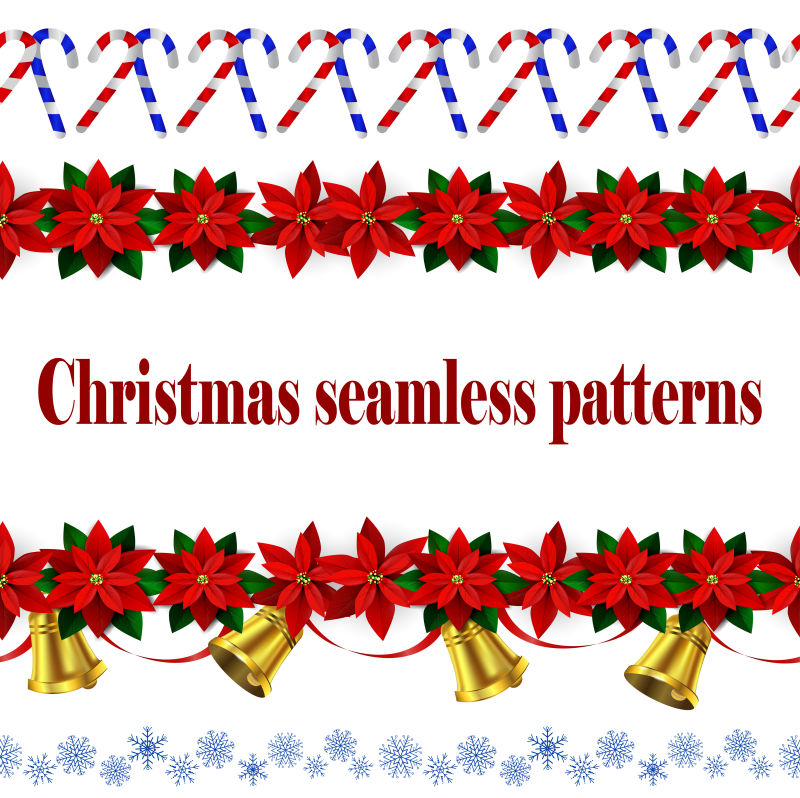 矢量圣诞框架装饰品设计图