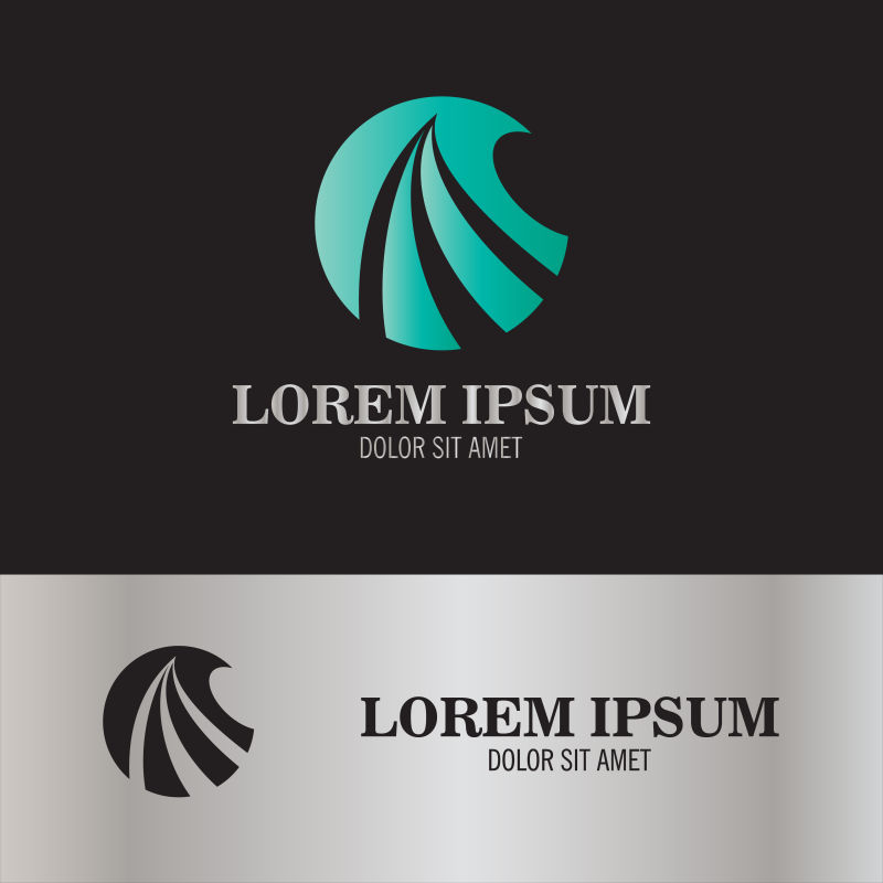 绿色球形标示矢量