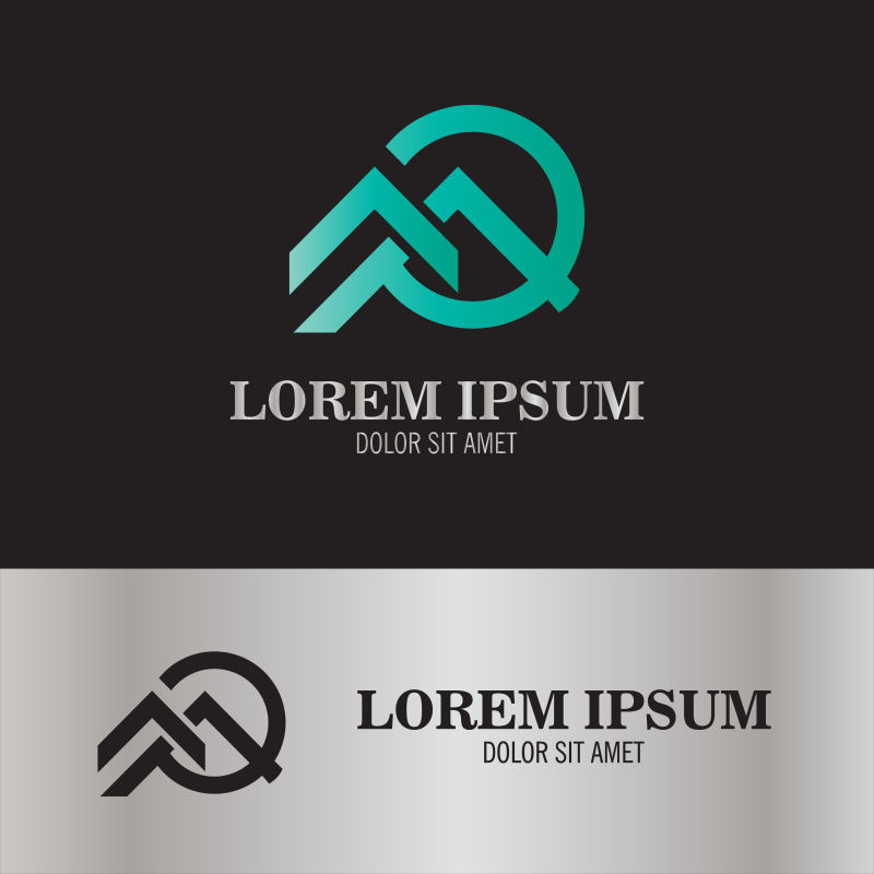 绿色字母m标示矢量