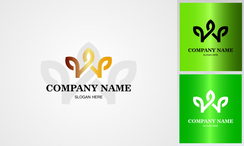 三种三叶标志矢量