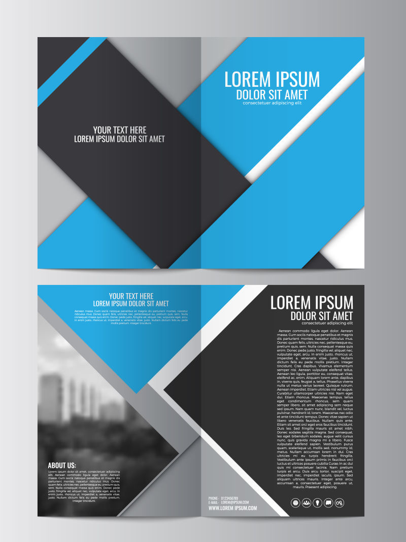 可用于杂志封面矢量小册子