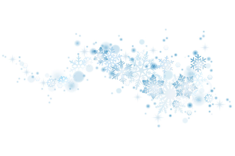 蓝色矢量雪花的旋涡