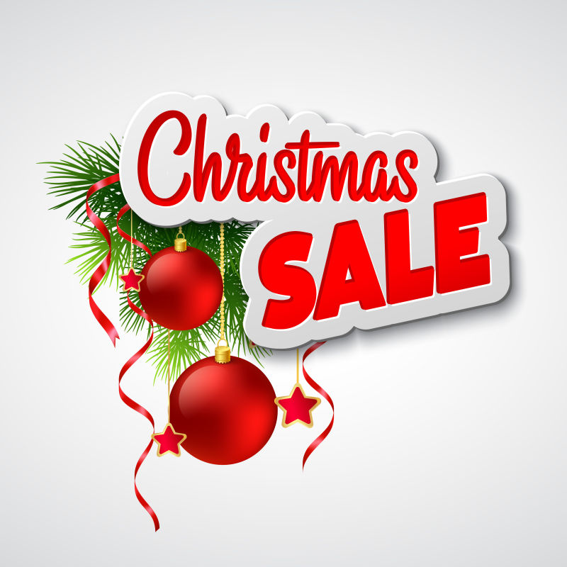 矢量圣诞节促销海报设计