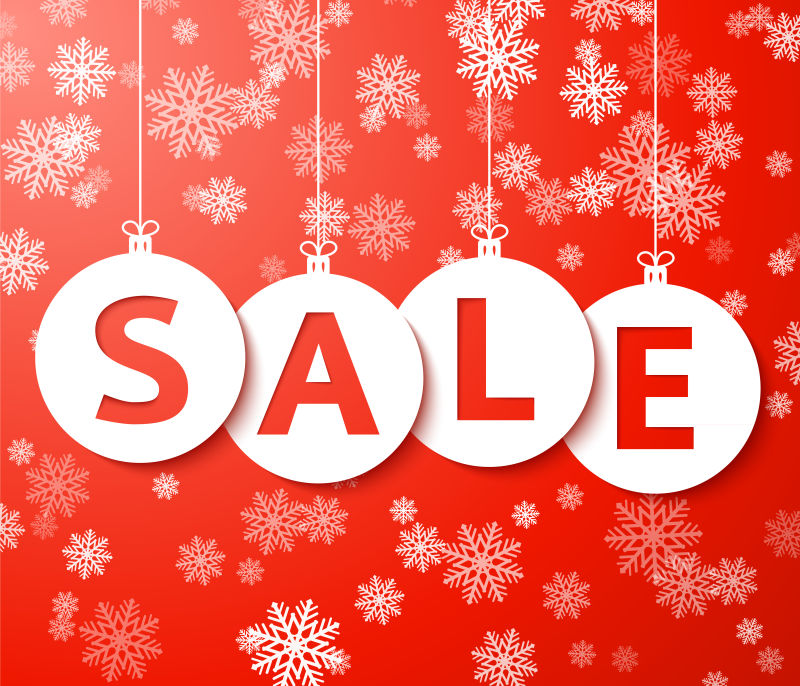 销售海报设计矢量插图