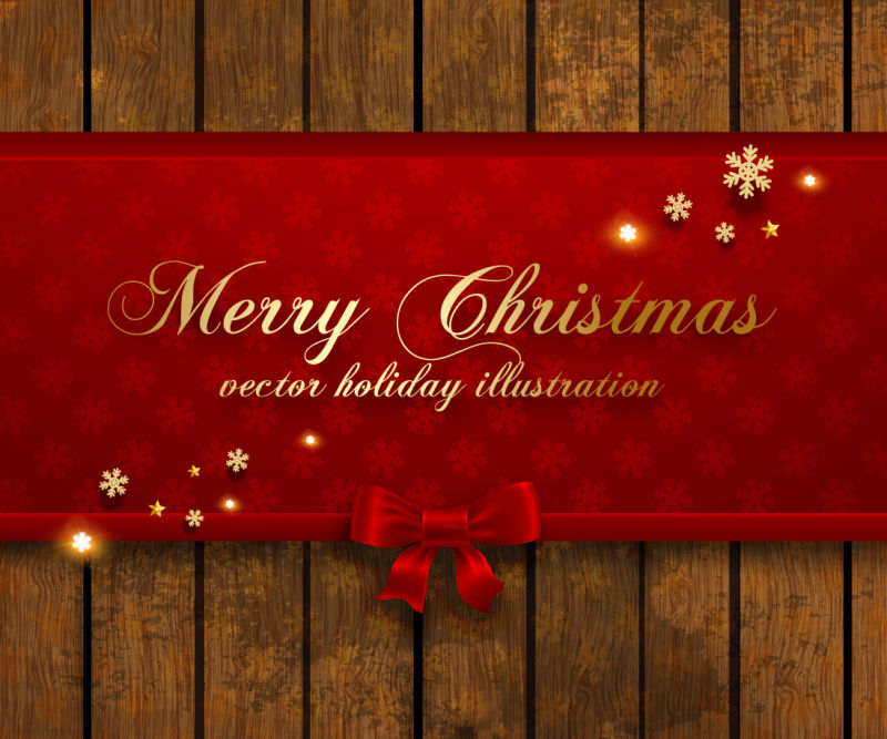古董圣诞背景木材纹理矢量