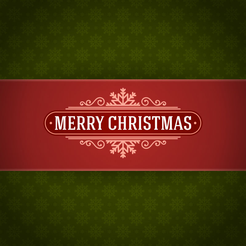 创意矢量现代圣诞明信片设计