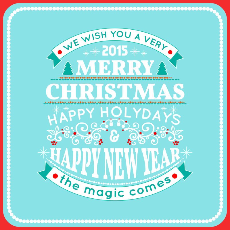 矢量圣诞卡饰品装饰背景