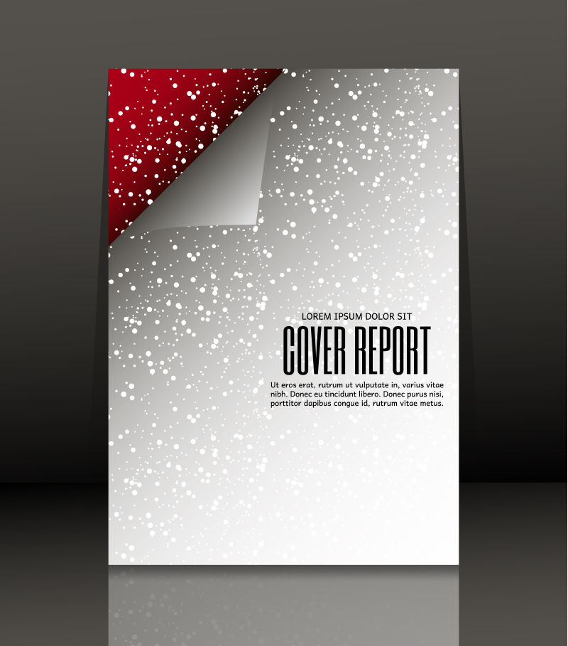 矢量白色圆点图案封面