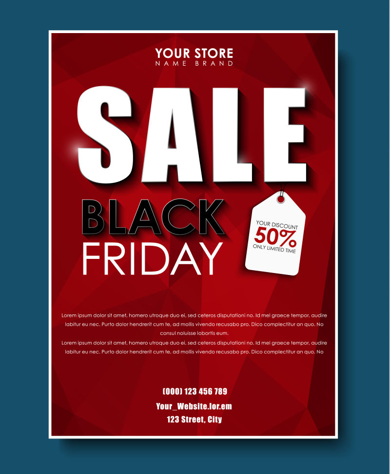 创意促销宣传海报矢量设计图