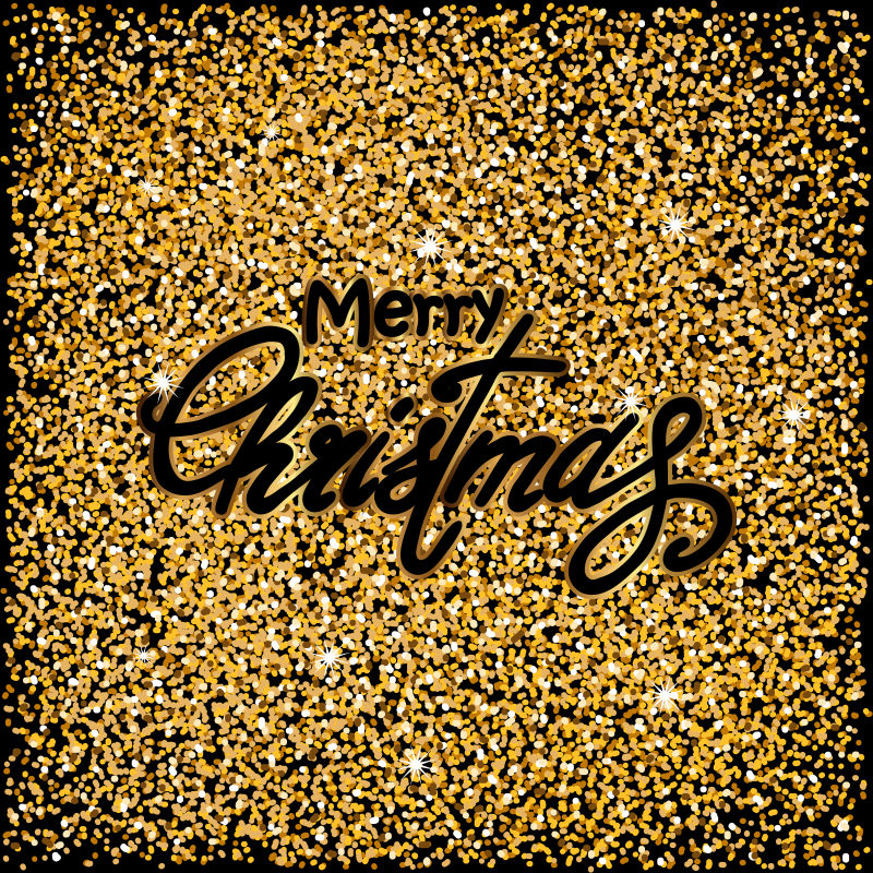 矢量2017黑暗的圣诞节背景