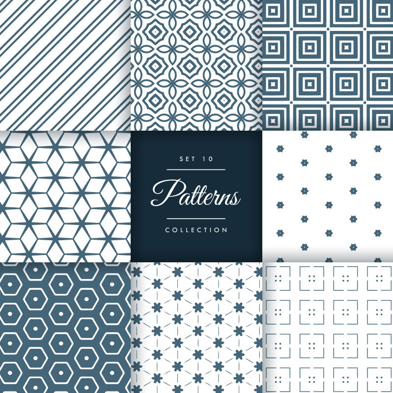 灰蓝色矢量几何抽象现代背景