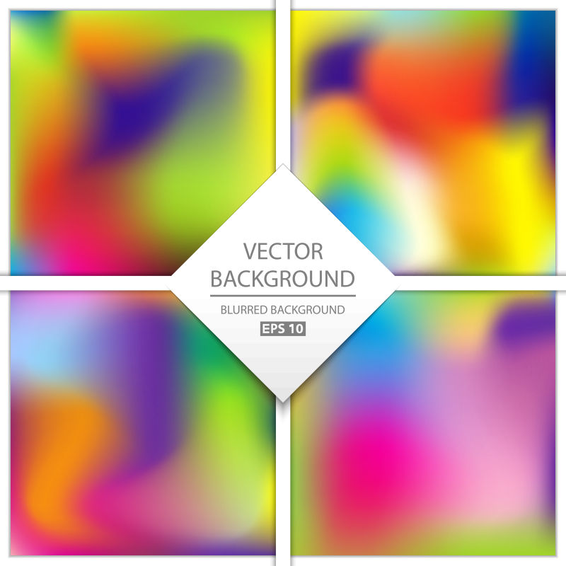 彩色模糊矢量背景