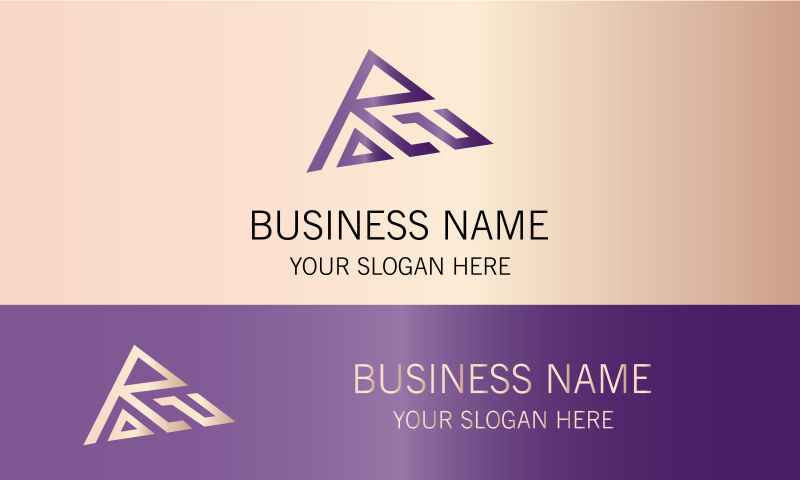 矢量抽象企业logo设计图