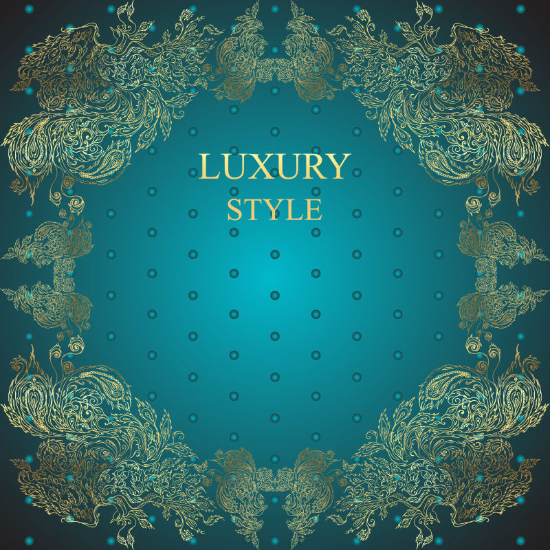 矢量深蓝色背景下鸟类和羽毛