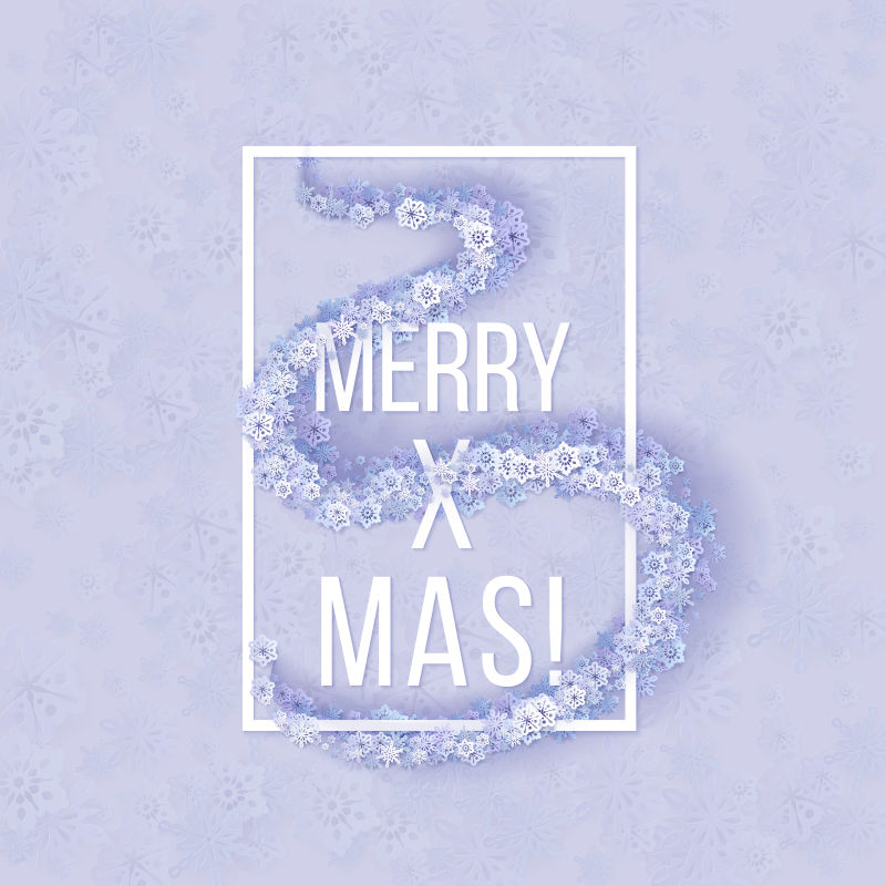 冬季矢量紫色背景