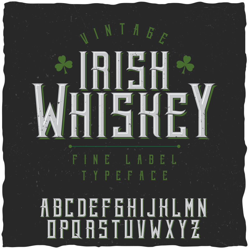 矢量字体和样品标签设计