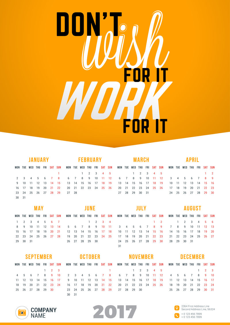 不要期望它为它工作矢量挂历