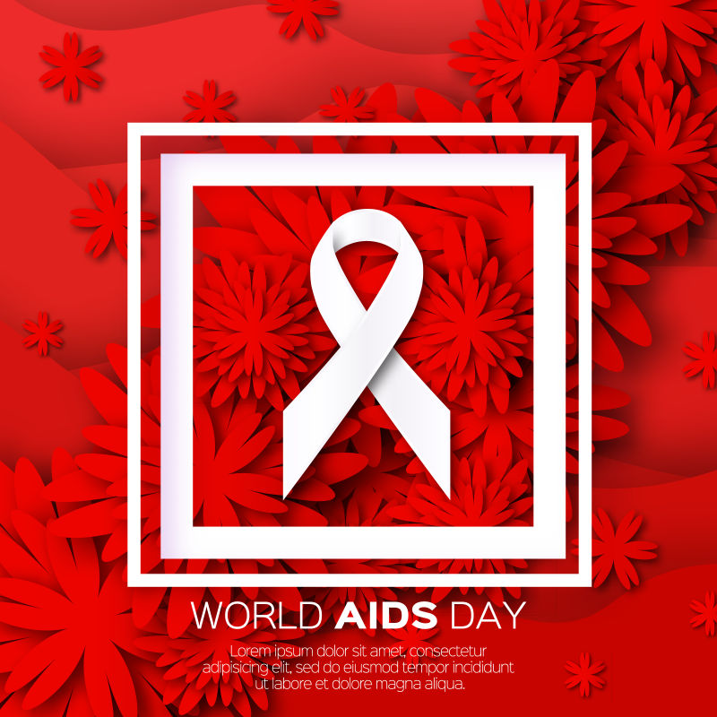 世界艾滋病日设计矢量