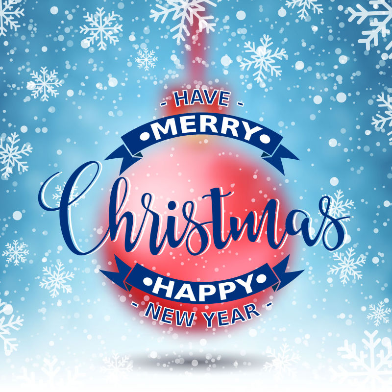 冬季雪花背景矢量