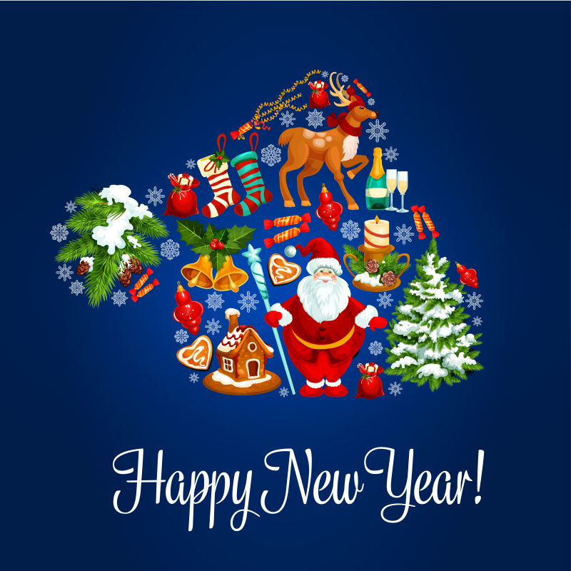 矢量圣诞节创意海报设计