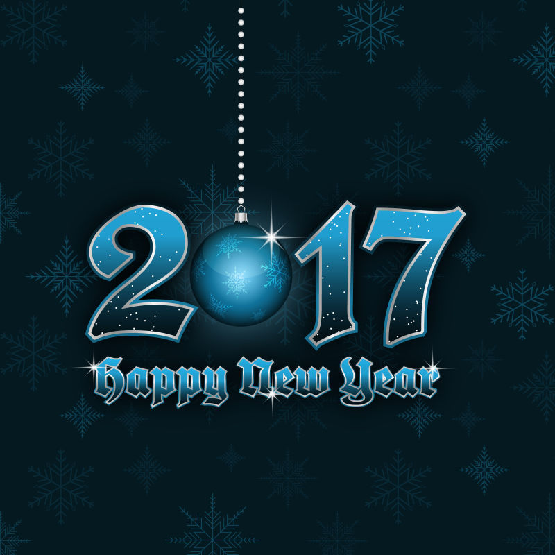 矢量背景与悬挂浮雕和雪花图案