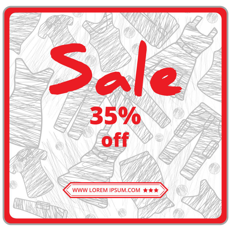 销售横幅矢量销售海报