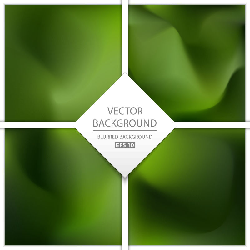 抽象的墨绿色矢量模糊背景