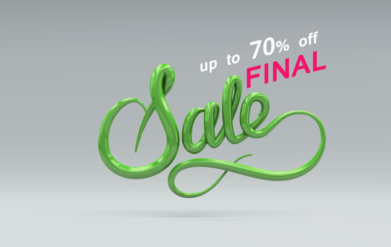 70%销售标志矢量