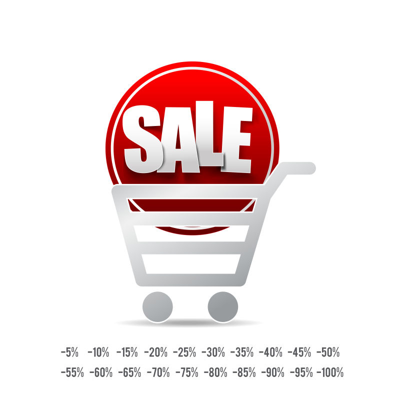 矢量销售设计标签