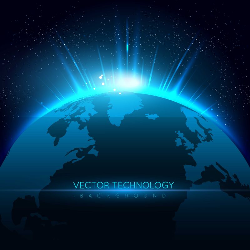 矢量抽象星球设计背景