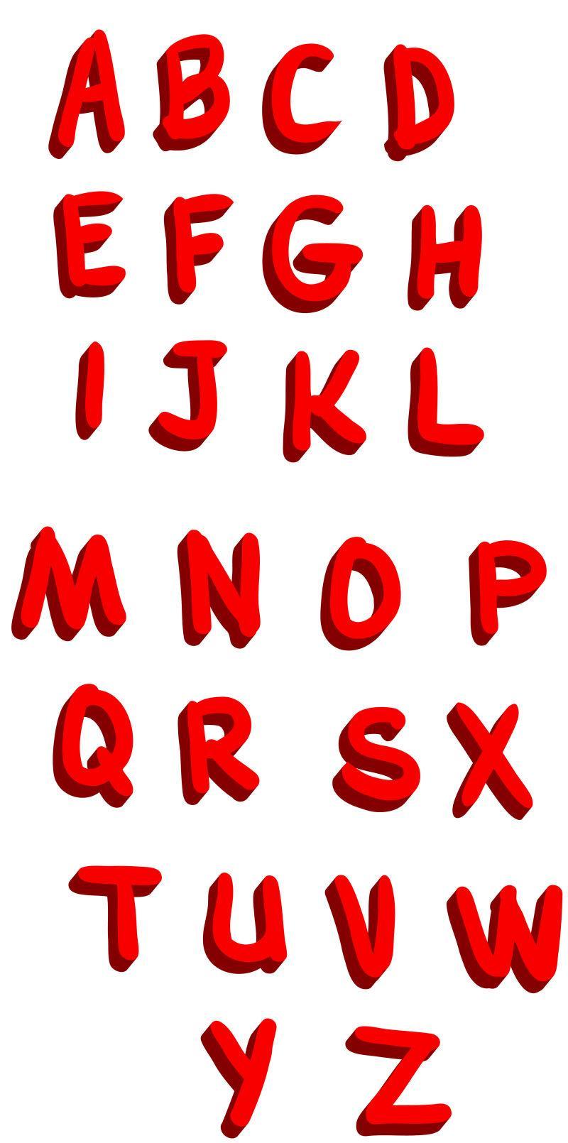 红色字母复制图片