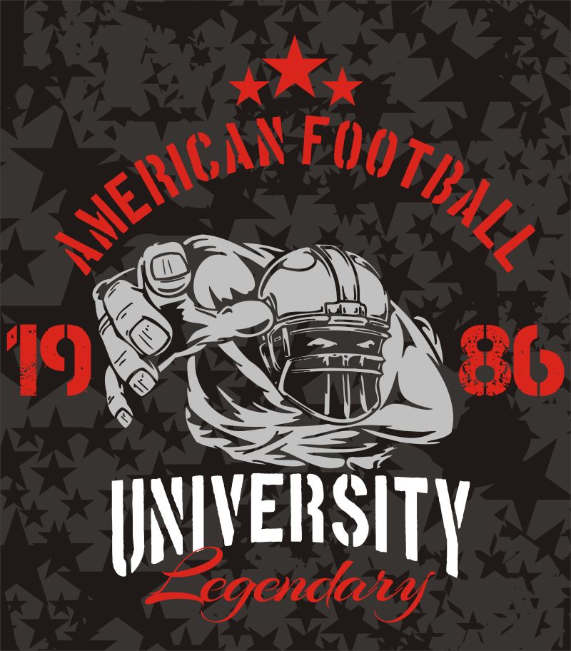 矢量的橄榄球运动图标