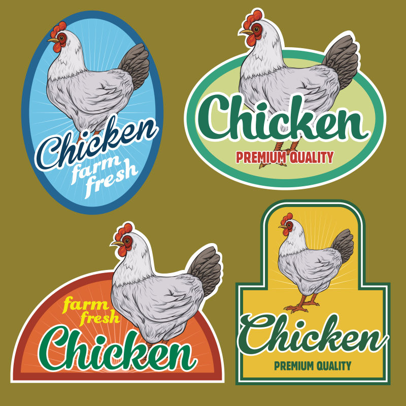 矢量鸡标签