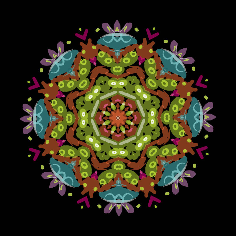 矢量花纹装饰设计