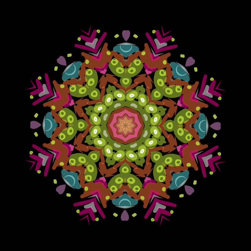 装饰风格矢量花纹设计