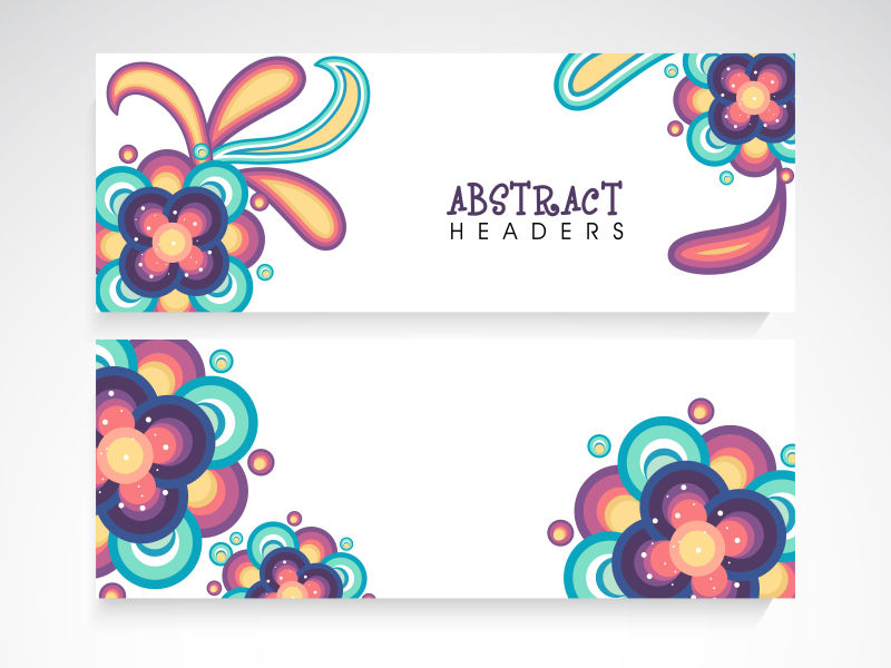 抽象矢量商业抽象横幅